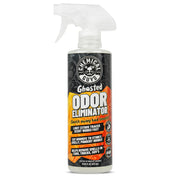 Chemical Guys front label showing Ghosted odor eliminator and benefits