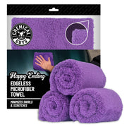 Chemical Guys purple towel front folded shows plush softness and gentle finish