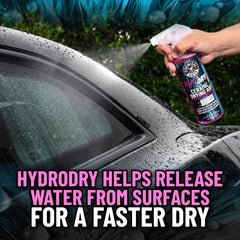 Close-up of Chemical Guys HydroDry formula texture, highlighting smooth lubricity benefit
