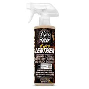 Chemical Guys HydroLeather front label showing product name and 16 oz size for identification and trust