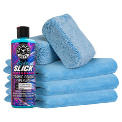 Chemical Guys front packaging showing kit components and benefit of easy ceramic protection