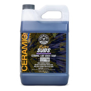 Chemical Guys HydroSuds gallon front label showing product and benefits, clear info for buyers