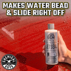 Chemical Guys JetSeal open cap revealing viscous liquid for easy spreading