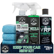 Chemical Guys kit box front showing included products and benefits