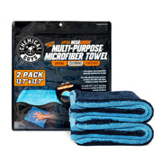 Chemical Guys front packaging showing two Little Megalodon towels and benefits