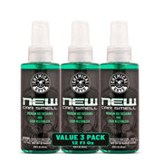 Chemical Guys front packaging showing bottle and fresh-car scent benefit