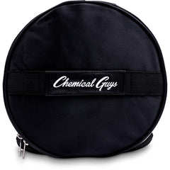 Chemical Guys expandable side pocket holding towels for quick-access benefit