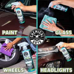Chemical Guys Swift Wipe close-up of liquid texture showing slick, dirt-lifting formula