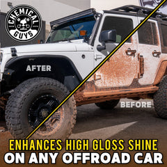 Chemical Guys foam cannon producing dense foam for cling and lift benefit