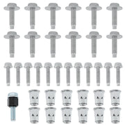 CHENACC front view of complete sidestep hardware kit showing all parts and benefits