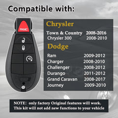 CHIJUIYZKEY remote back label with FCC ID for fast vehicle compatibility check