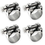 CHUN YUNG DA front view of four T-bolt clamps showing packaging and components, durable choice