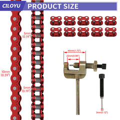 CILOYU master link and clip included for quick join and repair