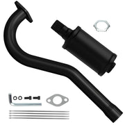 CILOYU front view of exhaust header showing full profile for fit verification