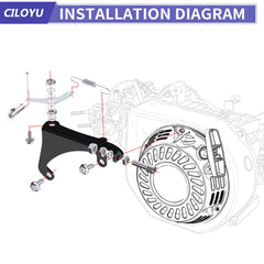 CILOYU governor rod close-up illustrating adjustable length for precise throttle
