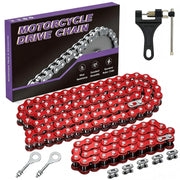 CILOYU red 420 chain front packaging showing kit and components for quick replacement