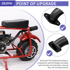 CILOYU side profile mounted on mini bike frame demonstrating proper fitment