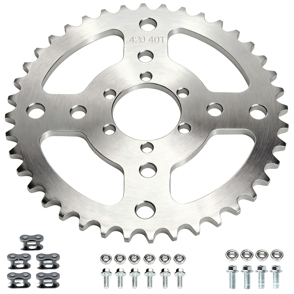 CILOYU front face of 40T sprocket showing full tooth profile for reliable engagement
