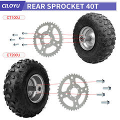CILOYU closeup of sprocket teeth revealing precise machining for smoother chain life