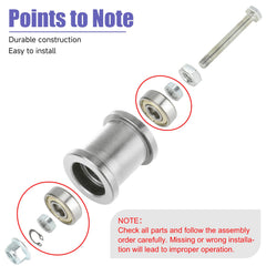 CILOYU metal roller close-up highlighting hard-wearing surface for improved chain grip