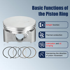CILOYU wrist pin with clamp springs close-up for secure piston connection