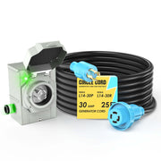 CircleCord front packaging with inlet box showing kit components and safe connection