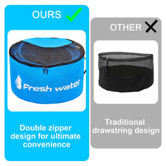 CircleRoad PVC sealed black bag detail keeping sewer hose contained and odor controlled