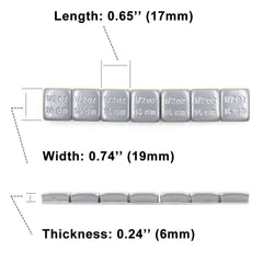 CKAuto weights applied to alloy wheel demonstrating clean fit and balancing benefit