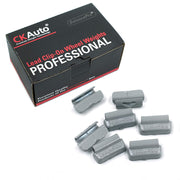 CKAuto front packaging showing 25 coated MC clip-on wheel weights for easy selection