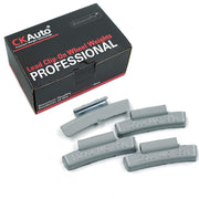 CKAuto front box of 25 MC 1.25 oz weights showing product packaging and quantity benefits