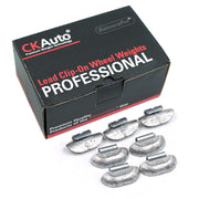 CKAuto front box of P 0.75 oz clip-on weights showing quantity and label for easy stocking