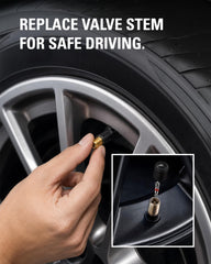 CKAuto TR415 installed on rim demonstrating secure snap-in fit benefit