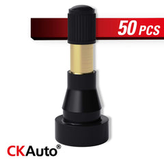 CKAuto close-up of brass valve core and EPDM rubber highlighting corrosion resistance