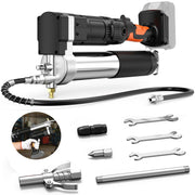Clatoon front view of grease gun showing ergonomic grip and robust body for comfort