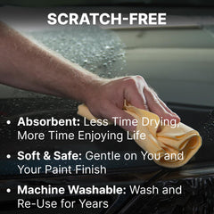 CleanTools Absorber used to dry a wet car hood fast without streaks or lint