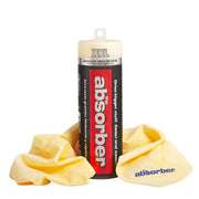 CleanTools Absorber XXL front view showing full 32x20 cloth and tan color for fast drying