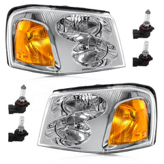 CLERYYE front view of both assemblies showing factory-style chrome and fit for GMC Envoy