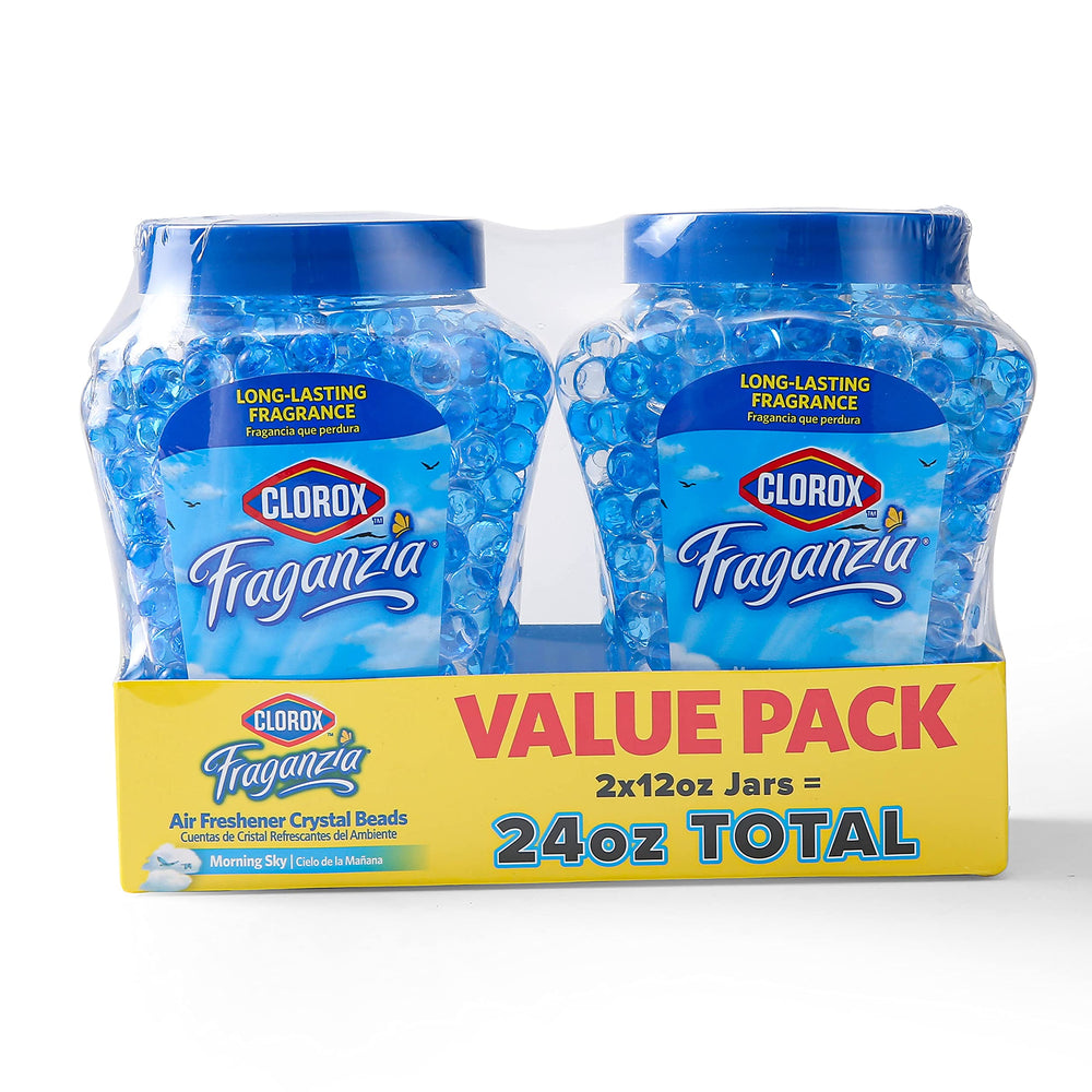 Clorox Fraganzia front packaging showing six containers and brand freshness