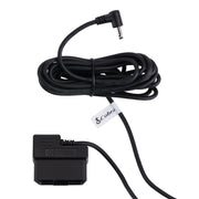 COBRA front view of OBDII to barrel connector showing easy plug-in benefit