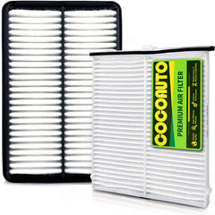 COCOAUTO cabin and engine filter kit front view showing complete set and benefits