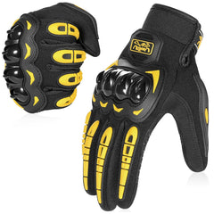 COFIT front view of yellow gloves showing design and fit, protects hands comfortably