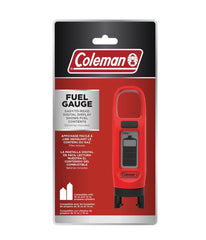 Coleman gauge LED display closeup with clear readout for quick fuel checks