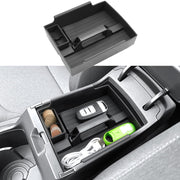 Coleya front view of console organizer showing clean fit and tidy layout benefit