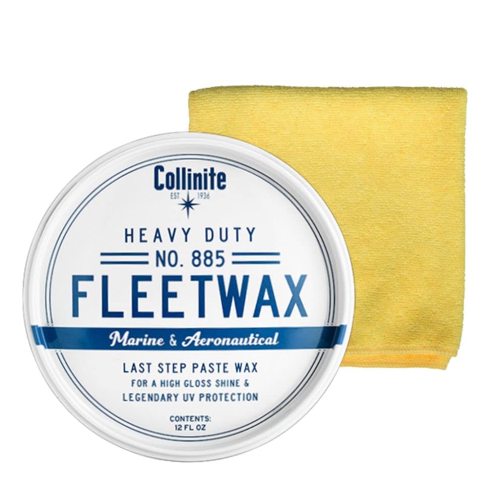 COLLINITE 885 front can showing label and capacity, clear protection benefit