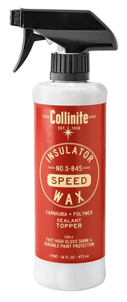 Collinite S-845 bottle front label showing product and volume for clear identification and confidence
