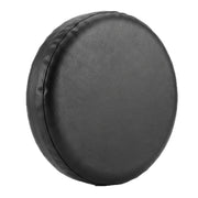 Comily Plus+ front view of black spare tire cover protecting wheel