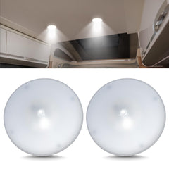 Command Electronics front view ceiling light showing clean white finish and compact design
