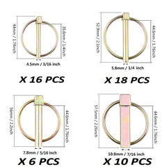 Comonc layout displaying all four pin sizes for fast size selection