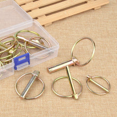 Comonc detail of spring-lock ring showing quick secure locking benefit