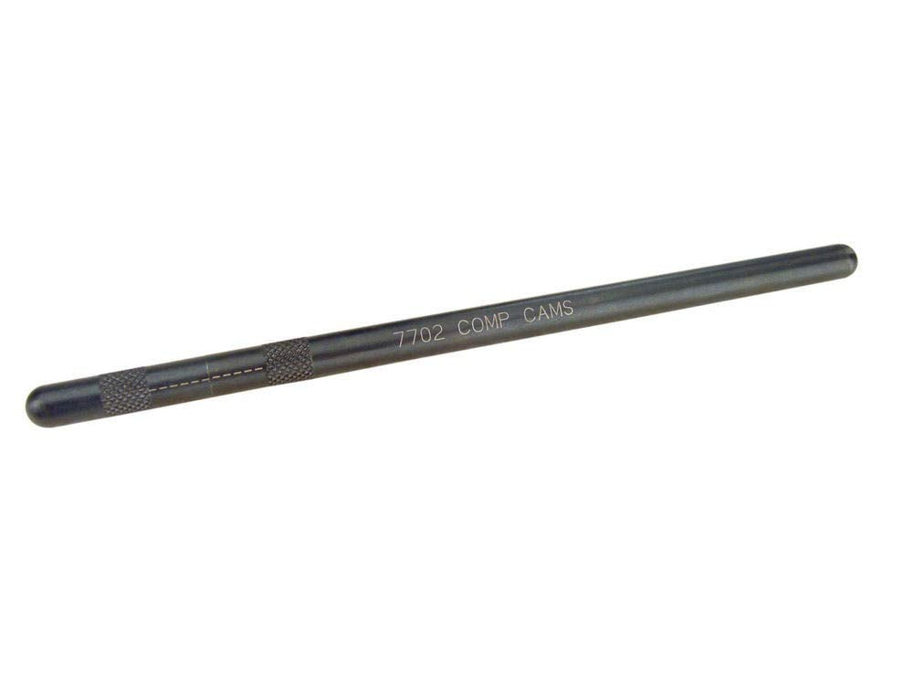 Comp Cams pushrod length checker front view showing scale and ball ends for accurate measurement